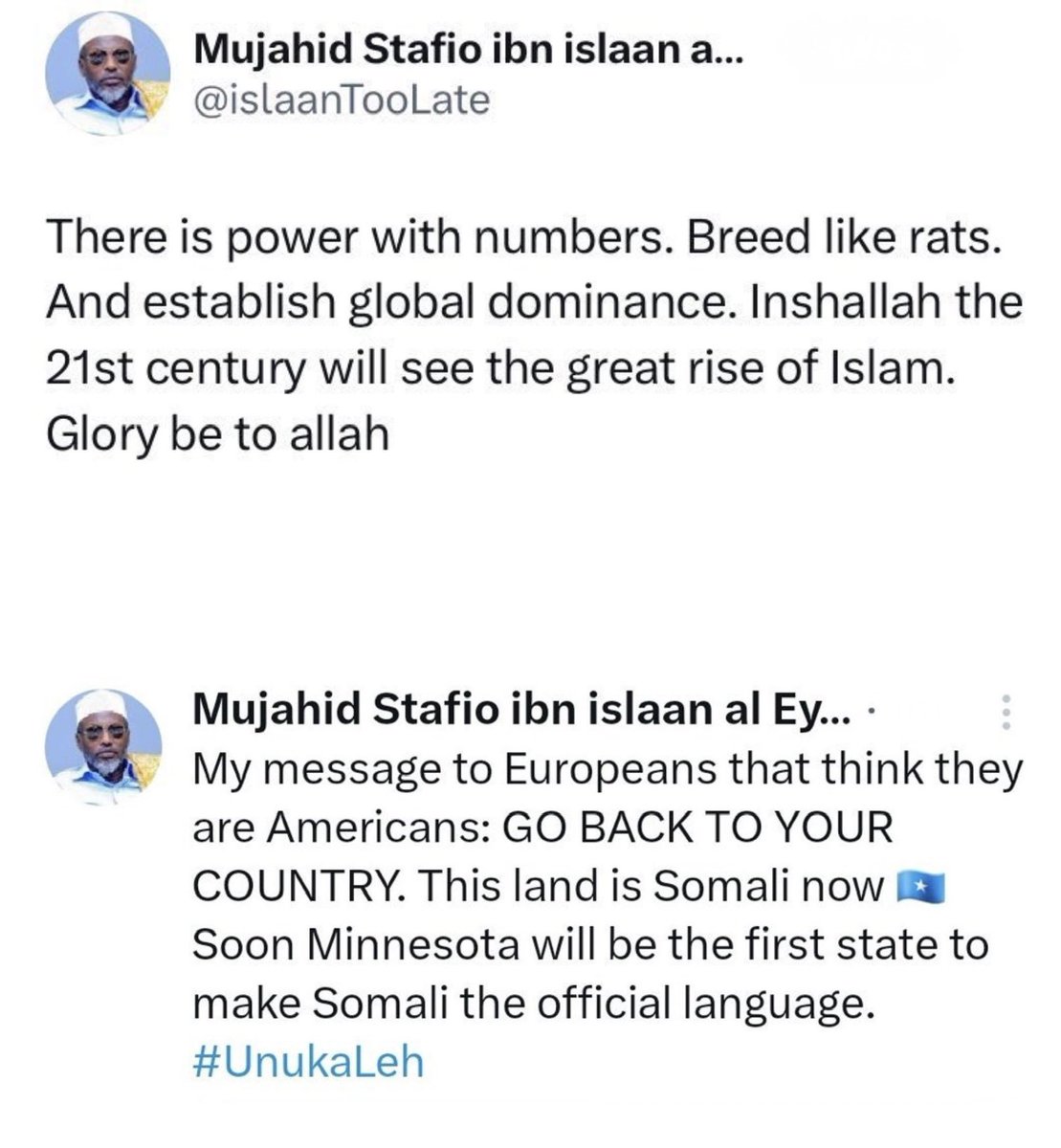 EndWokeness's tweet image. Representative Ilhan Omar retweeted this account last night.