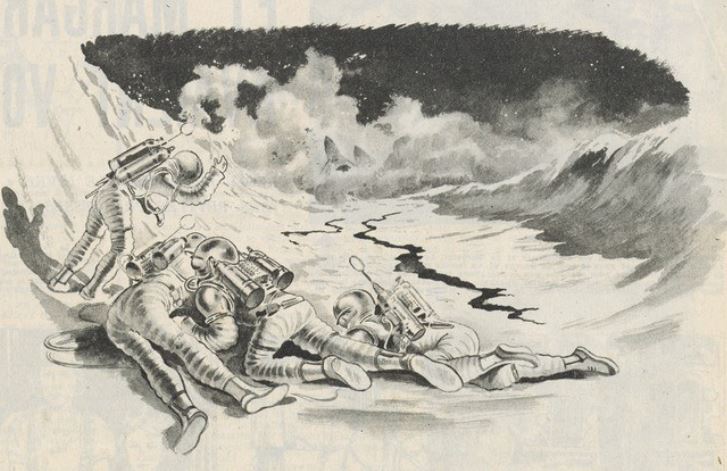 archeo_sf's tweet photo. Quelques #illustrations pour le roman d'#anticipation Destination #Lune de JJ Mézières dans sa version périodique (publiée en 1952-1953 dans Benjamin, dispo sur @GallicaBnF => https://t.co/ArLEjyu4Fv ) https://t.co/rdwH4gsCIR
