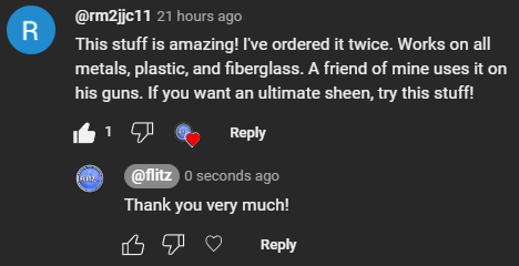 flitzpolish's tweet image. A great customer comment from YouTube about our legendary #FLITZ Paste Polish: