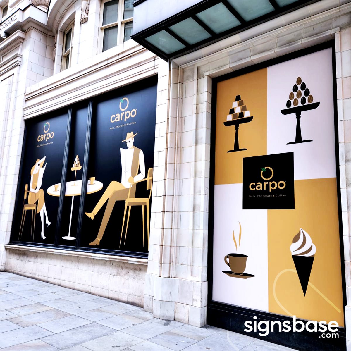 signsbase's tweet image. Check out this project we completed for Carpo, using supplied artwork we manufactured and installed these temporary window graphics at various locations across London. Coffee anyone?

#signage #windowvinyl #londonsignage