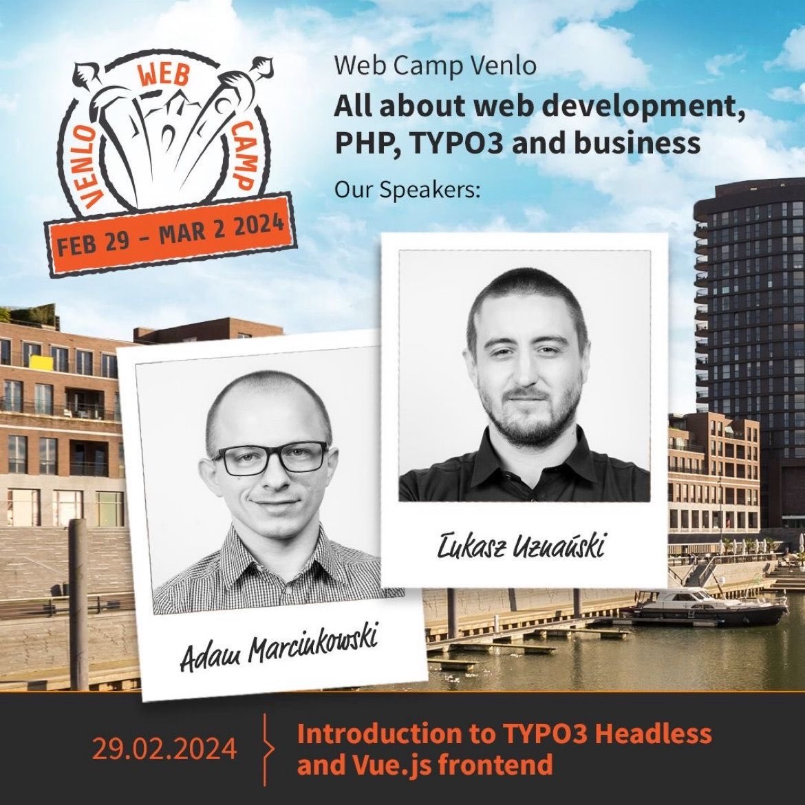 ✔️Practical focus over theory
✔️Latest technologies: Nuxt3, Vue.js 3, and nuxt-typo3
✔️2024 content updates, including authorization with ext:felogin
✔️Diverse program covering JSON API customizations, layouts, PWA capabilities, and more
👉🏻 bit.ly/47XIkuZ

#TYPO3 #wcv