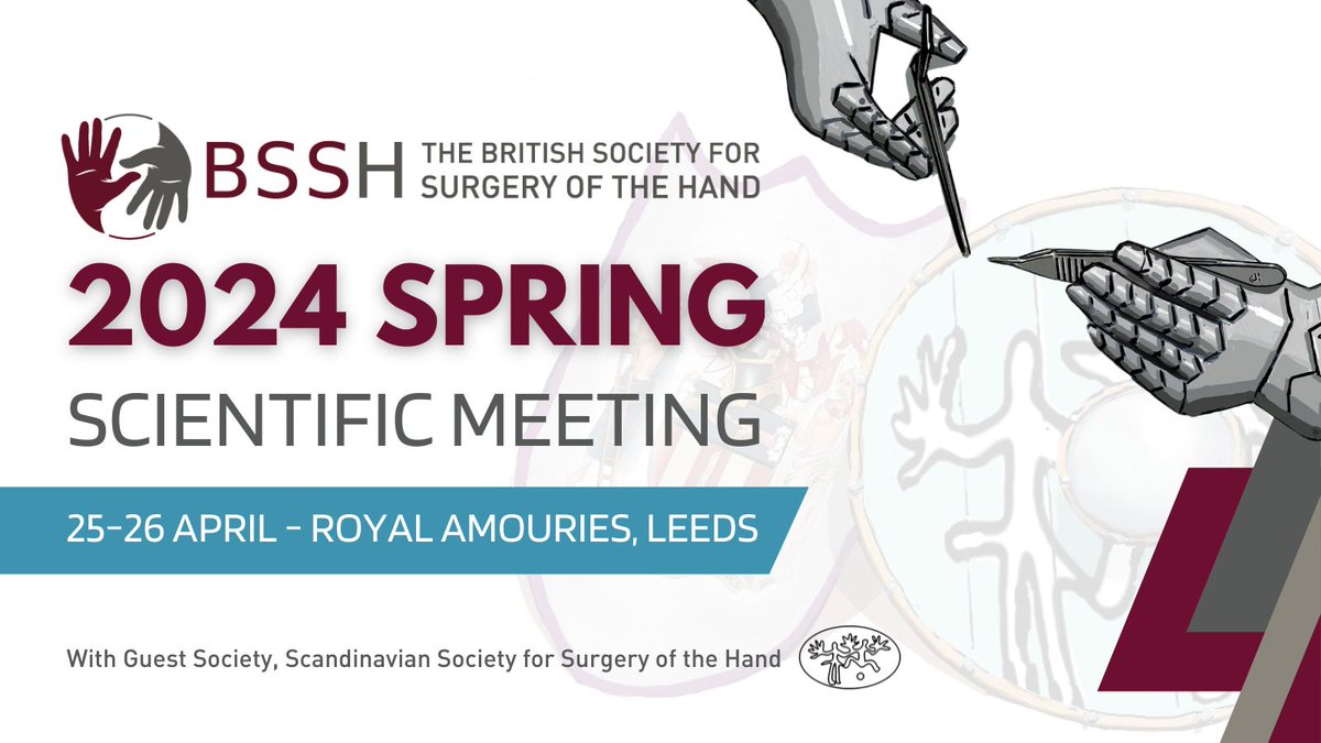 EARLY BIRD REGISTRATION NOW OPEN! 📣 BSSH Spring Scientific Meeting 2024 25-26 April - Leeds Royal Armouries Join us in Leeds for what is shaping up to be a fantastic programme. Find out more and register now: buff.ly/3ZSs0ZQ #BSSHSpring24