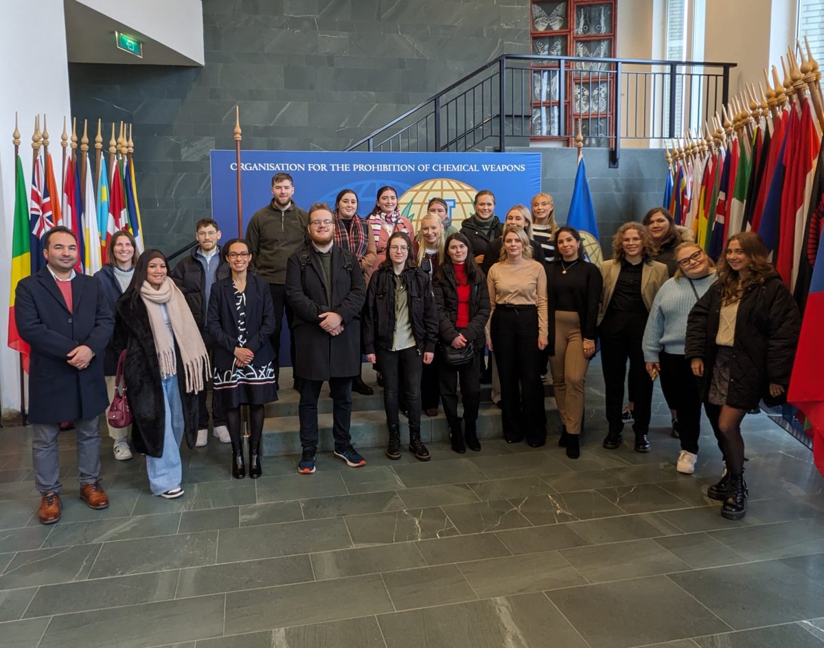 Some photos from the @MaynoothLaw PG study visit to international institutions in The Hague this week. We visited EUROJUST, the ICC, the IRMCT and the OPCW. Always a pleasure to bring students on this trip and see them learn from the experience!