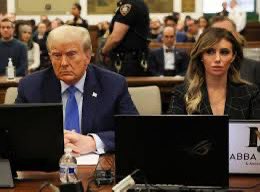 simonateba's tweet image. BREAKING: Alina Habba (@AlinaHabba)
will not represent Donald Trump in his E. Jean Carroll appeal. The former president wrote, “I am in the process, along with my team, of interviewing various law firms to represent me in an Appeal of one of the most ridiculous and unfair Witch…