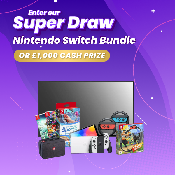 #ExeterCommunityLottery has got a fantastic prize for Feb’s #SuperDraw – a Nintendo Switch bundle! Buy your ticket from ECI ow.ly/Jnlp50Q3qSR and we get 50p of every £1 ticket sale which help our charity continue to support people in Exeter. #supportlocal #WinTogether