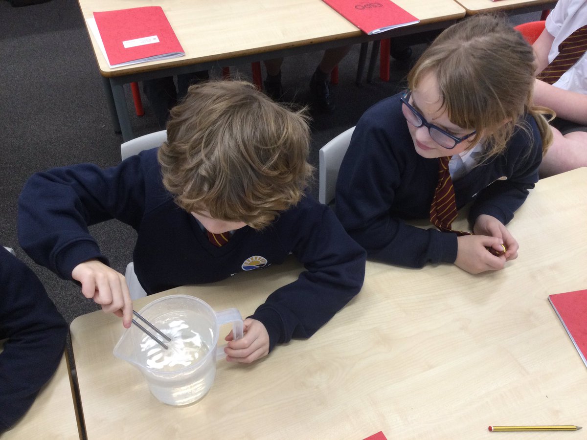 SPMVCedar's tweet photo. Experimenting with how we can see sound. We used a tuning fork to see and feel the vibrations and then placed it on the surface of water to see it. What do you think happened to the water? https://t.co/om8r9V23p1