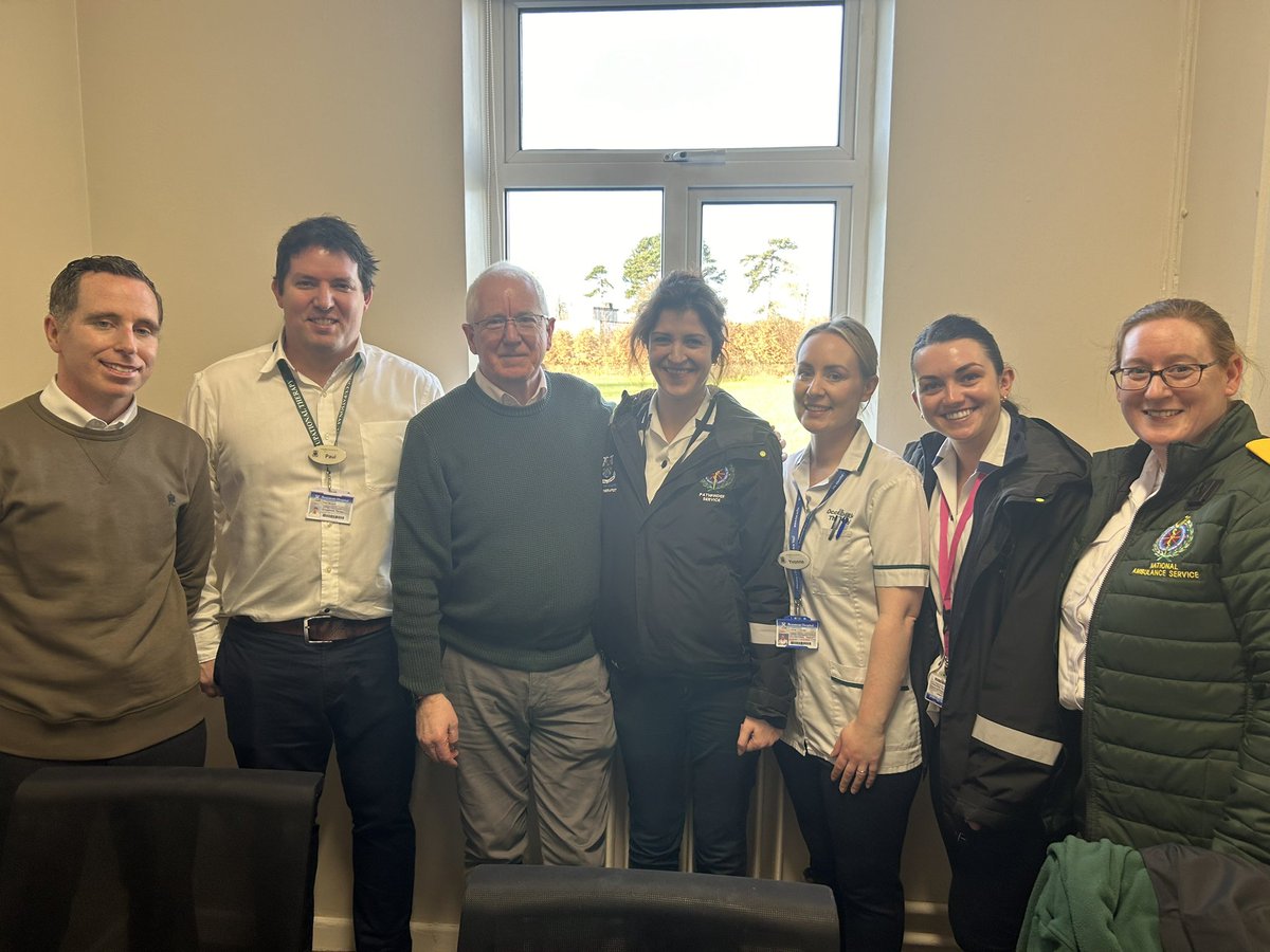 On behalf of everyone in @AmbulanceNAS, a big thank you to @lawrence_kenna for all of his hard work in the development of Pathfinder nationwide. We wish him every success as he leaves NAS for a second time and returns to college to study caring for older people. Thank you. 👌