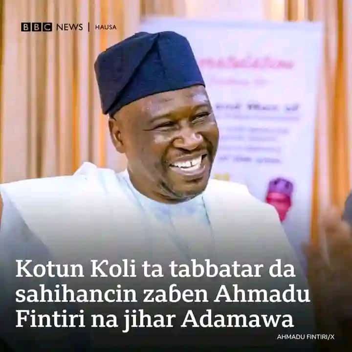 Congratulations to the Good people of Adamawa state.