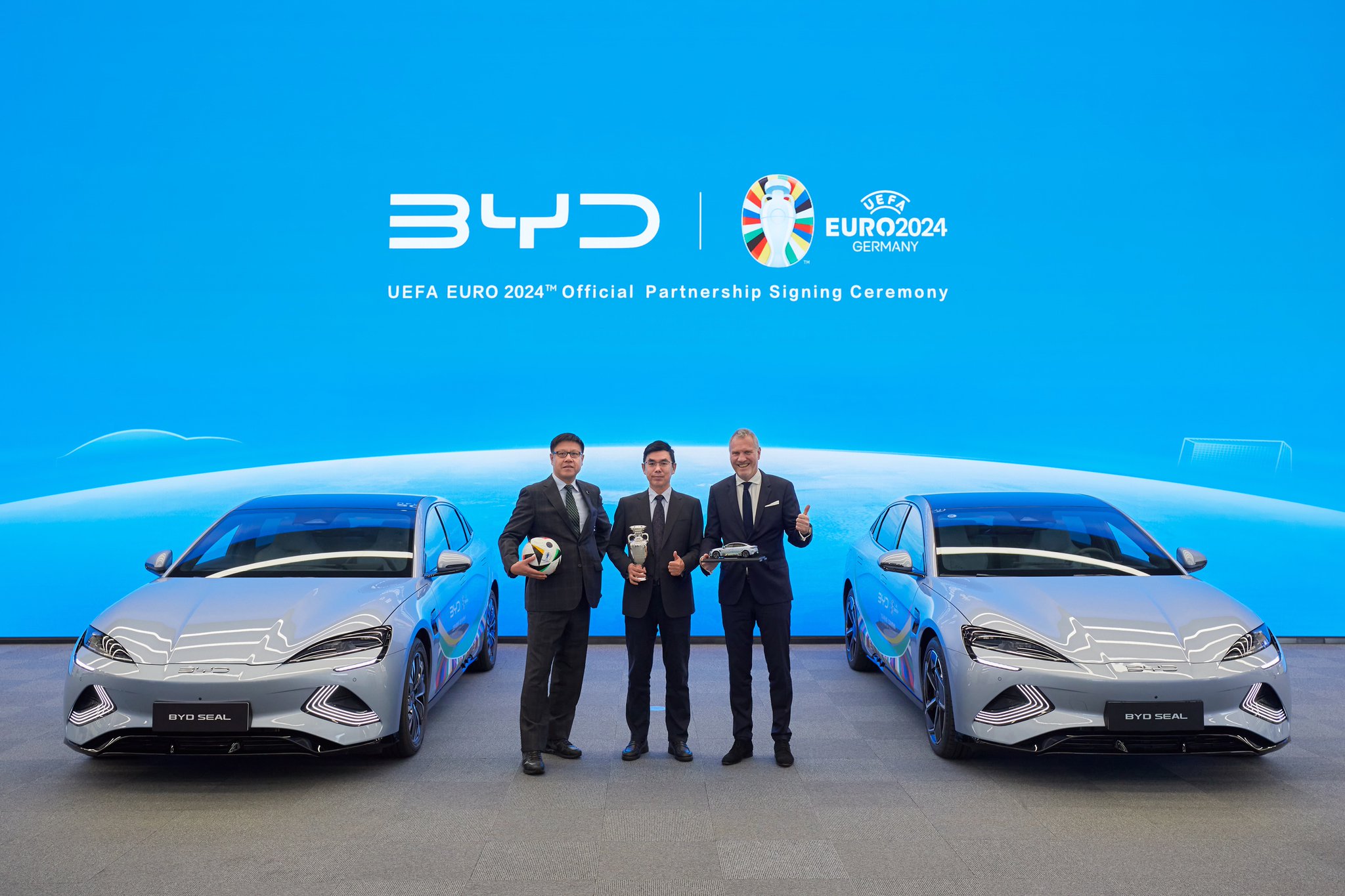 BYD Global on X: ⚽️Join us today at BYD's headquarters in Shenzhen and  witness the signing ceremony for BYD as the UEFA EURO 2024™ Official Partner.  Get ready to power the green