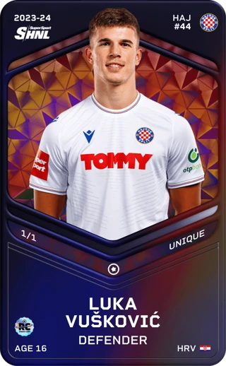 16-letni Luka Vuskovic 🇭🇷 w Radomiaku Radom 🇵🇱❌

Ale posiadacze jego karty, spokojnie 💔 to wypożyczenie na pół roku 🙃

Za unikalną kartę prawonożnej kopii Gvardiola, Basilbot zapłacił 5 miesięcy temu 3.25 ETH (~5k€)

#Sorare #SorarePolska #Ekstraklasa