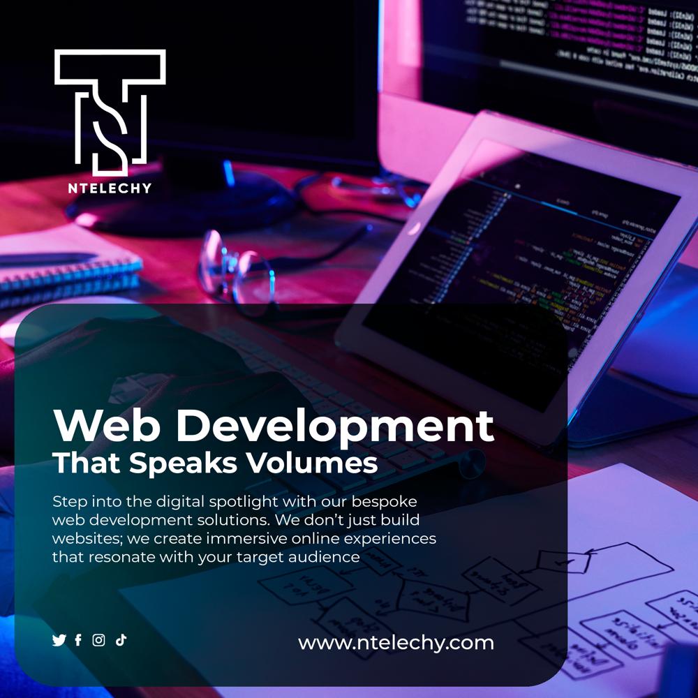 Transform your digital presence with Ntelechy Web Development, where innovation meets design excellence! Elevate your brand, captivate your audience. Maestro of Web masterpiece 💻#NtelechyWebDesign #yaya #Skomota #Phori #Bafana_Bafana
#DigitalInnovation #webdeveloper #Ntelechy