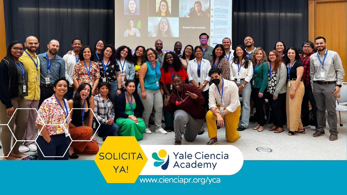 ¡El plazo para la solicitud #YaleCienciaAcademy 2024 cierra el 29 de Feb! ¿Estudias PhD, MD/PhD, o PsyD y estás interesado en un postdoc? Este #careerdev prog incluye mentoría, networking, y op de liderazgo, que te ayudarán a alcanzar tus metas. ¡Solicita! cienciapr.org/yca