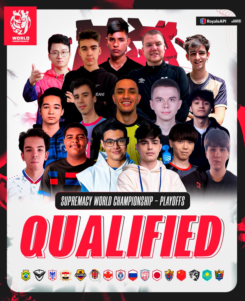 Supremacy League (@cr_supremacy) on Twitter photo 🔴 𝐐𝐔𝐀𝐋𝐈𝐅𝐈𝐄𝐃 𝐓𝐄𝐀𝐌𝐒 🔥
THE FINAL STAGE IS ABOUT TO BEGIN!
16 countries will be leaving everything in the arena to obtain the coveted achievement. This February 3rd the fight of nations is back!
🇧🇷 <a href="/SelecaoBrasilCR/">BrasilCR</a>
🇦🇷 <a href="/SeleccionArgCR/">Sel. Argentina CR</a>
🇩🇴 <a href="/SeleccionRD_CR/">Seleccion Dominicana CR 🇩🇴</a>
🇪🇬 🔴 𝐐𝐔𝐀𝐋𝐈𝐅𝐈𝐄𝐃 𝐓𝐄𝐀𝐌𝐒 🔥
THE FINAL STAGE IS ABOUT TO BEGIN!
16 countries will be leaving everything in the arena to obtain the coveted achievement. This February 3rd the fight of nations is back!
🇧🇷 <a href="/SelecaoBrasilCR/">BrasilCR</a>
🇦🇷 <a href="/SeleccionArgCR/">Sel. Argentina CR</a>
🇩🇴 <a href="/SeleccionRD_CR/">Seleccion Dominicana CR 🇩🇴</a>
🇪🇬