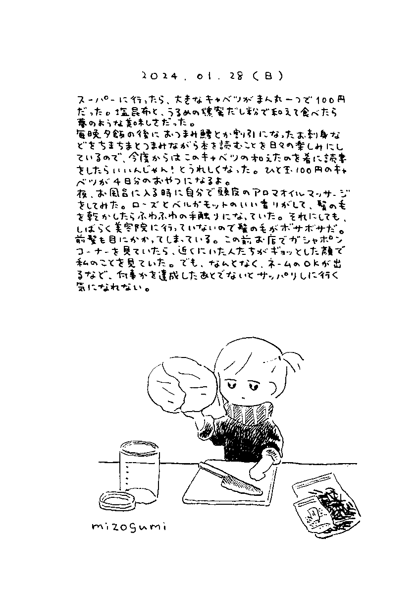 1/28の絵日記 