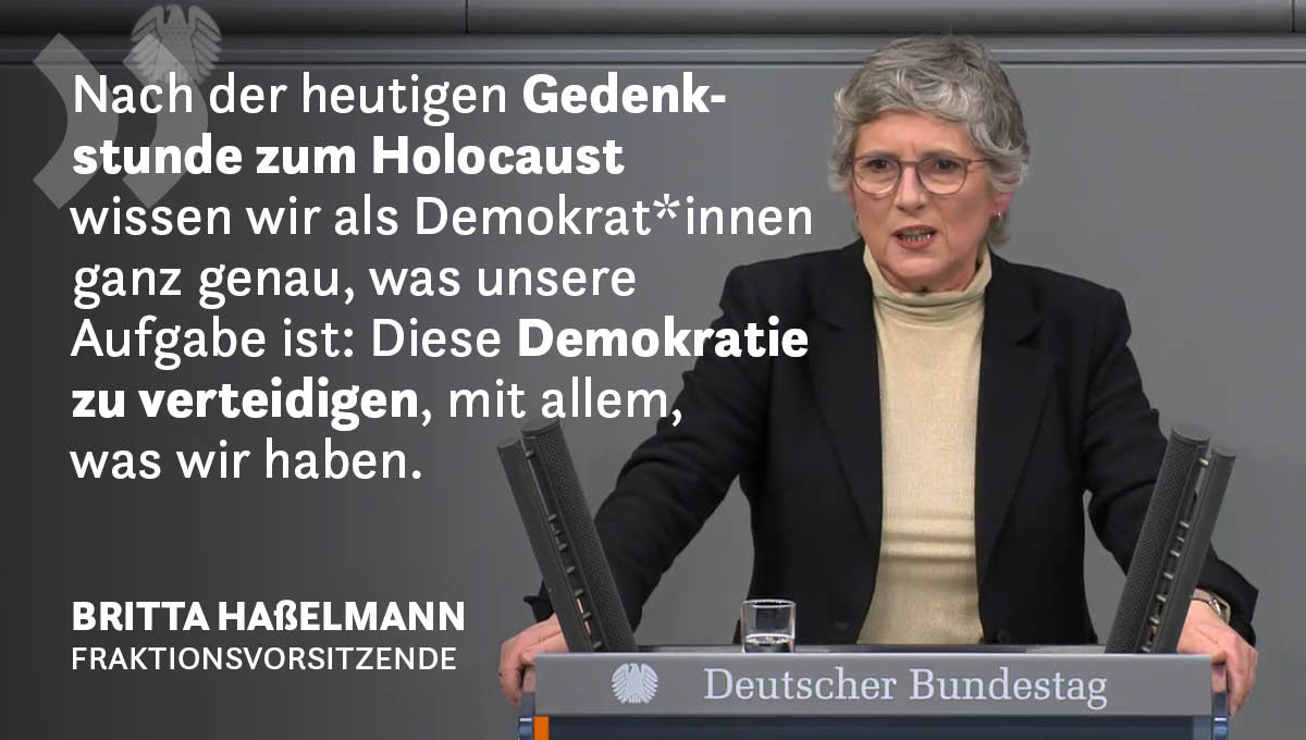 Grüne im Bundestag 🇪🇺🏳️🌈 (@gruenebundestag) on Twitter photo Es braucht die Auseinandersetzung mit der #noAfD. Denn sie führt dieses Land auf einen demokratiefeindlichen Weg. Alle Demokrat*innen müssen das verhindern.
#NieWieder Es braucht die Auseinandersetzung mit der #noAfD. Denn sie führt dieses Land auf einen demokratiefeindlichen Weg. Alle Demokrat*innen müssen das verhindern.
#NieWieder
