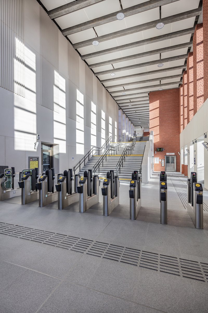 University Station - The doors are open and the passengers can increase to 7.2 million per year! We're delighted to have designed a superb new gateway to @unibirmingham & the QE @uhbtrust Well done to our team in Birmingham and also to all involved in this huge collaboration!