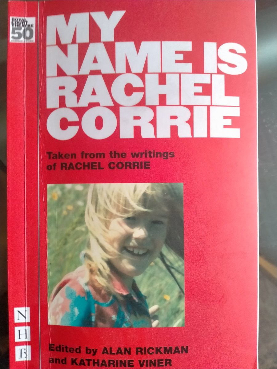 Arifa (@arifa_akbar) on Twitter photo Theatre at its most dynamic dares to take on the most urgent issues. So isn't this the perfect time to revive this searing play about the life & death of Rachel Corrie, by Alan Rickman & Katharine Viner, orig <a href="/royalcourt/">Royal Court</a>? Come on ADs, be brave & be relevant! #strongfemaleparttoo Theatre at its most dynamic dares to take on the most urgent issues. So isn't this the perfect time to revive this searing play about the life & death of Rachel Corrie, by Alan Rickman & Katharine Viner, orig <a href="/royalcourt/">Royal Court</a>? Come on ADs, be brave & be relevant! #strongfemaleparttoo