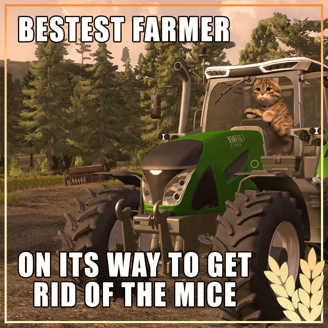 ToplitzProd's tweet image. Purr Purr…let's get the harvest in and chase the mice out of the fields!

They disappeared behind the Wishlist button on Steam! Quick, press add to wishlist! 🐱👩🏼‍🌾

#farmersdynasty2 #simulatorgames #simulator #farming