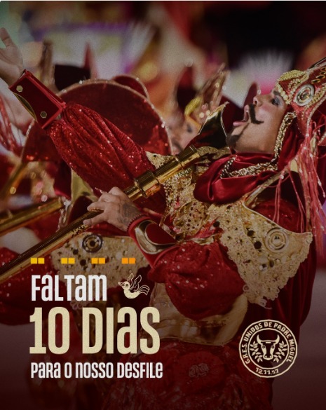 GRESUPM's tweet photo. ❤️🤍 Alô Comunidade!!
A expectativa só aumenta 🎶
Faltam 10 dias para o nosso desfile!
#botafequevai https://t.co/ZhrP1SrbWS