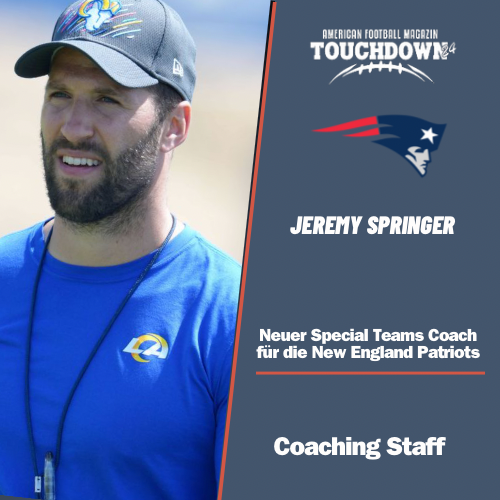Touchdown24_Mag's tweet photo. Die New England Patriots holen sich ehemaligen Assistant Special Teams Coach der #Rams in ihren Coaching Staff.
#NFL #AmericanFootball #Touchdown24Mag #Rams #Patriots https://t.co/SzL4YRguJP