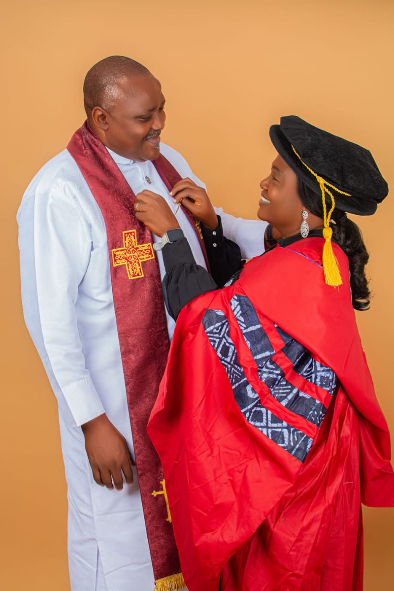 okbabarinde's tweet photo. It was about MORAL ISSUES IN GRIEF SITUATIONS. It was defended. She received congratulations. Today is the celebration of Oluwakemi Bolatito Babarinde PhD, (OOU, 2023). Congratulations to my precious wife
#CED
#SpiritualFormation 
#ChristianTheology 
@officialnbchq
@BaptistWorld https://t.co/swZTjGMxvk