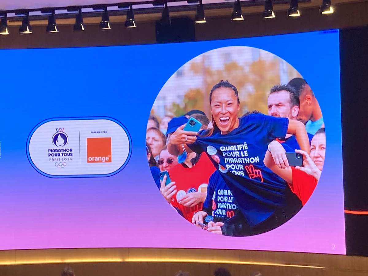 Si tu veux changer de vie cours un marathon #marathonpourtous <a href="/orange/">Orange</a> #JO2024