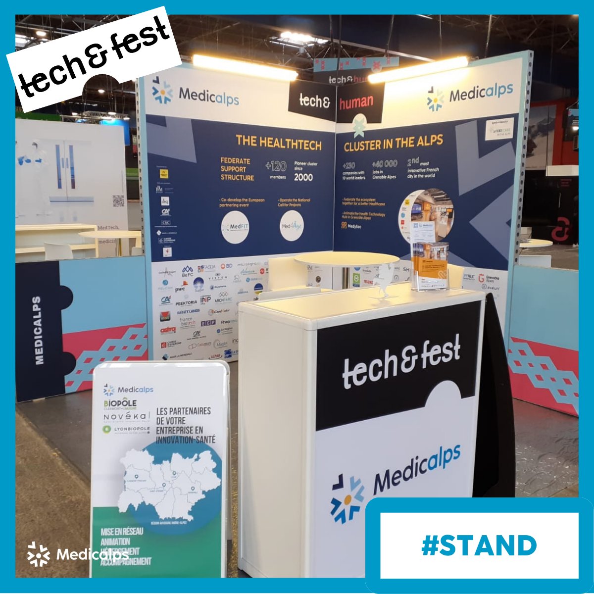 #TechnFestLive
Ca y est le stand est bientôt prêt pour vous accueillir. 

Retrouvez nous aux cotés de @BiopoleClermont et de <a href="/NovekaOrg/">Novéka!</a> dès jeudi matin. Puis sur les deux jours sur twitter pour un live tweet de l'événement. 

#Santé #TechandFest #Grenoble