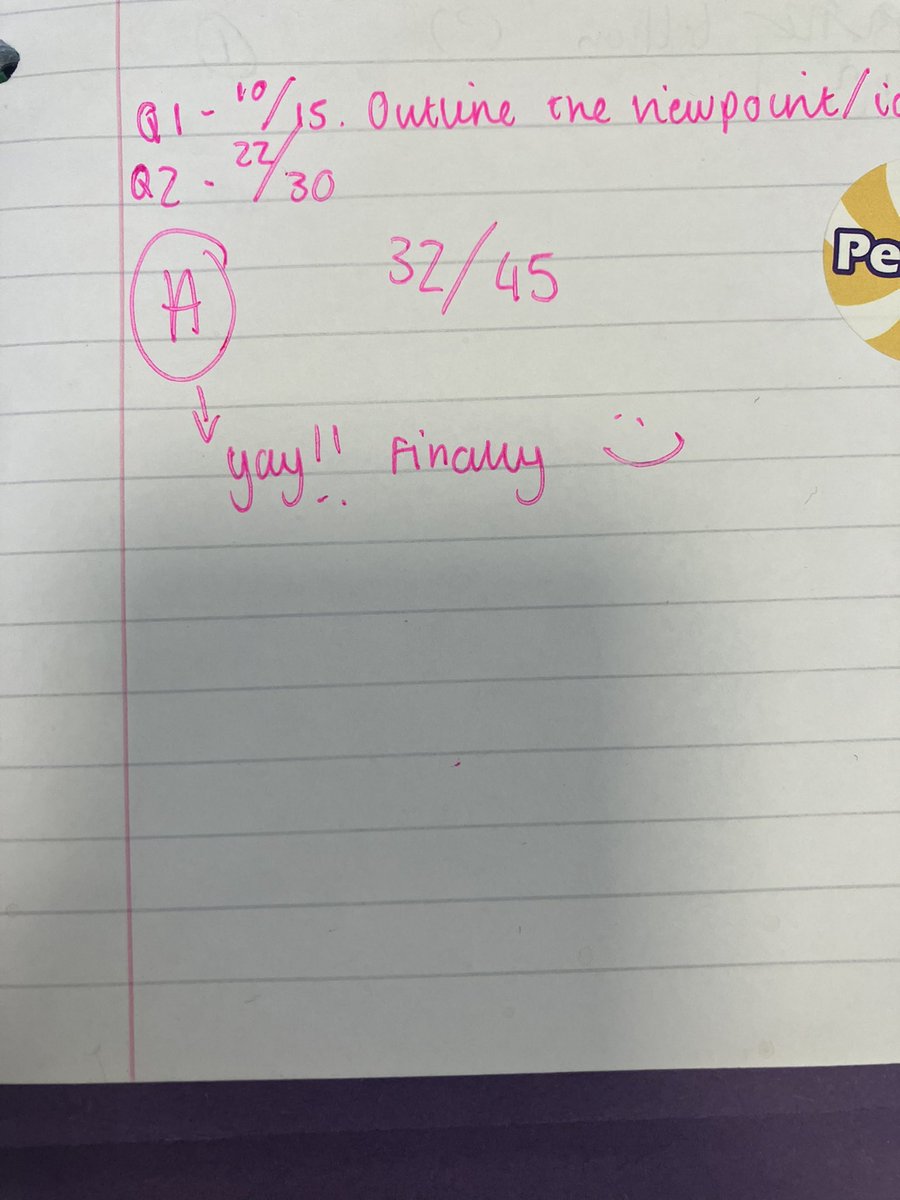 MissEHowarth's tweet photo. I have a student who started U6 working at a D grade, and has slowly after each assessment been getting better and better. Just marked her latest mock exam. So pleased 😆 https://t.co/CoGFgPcXSL