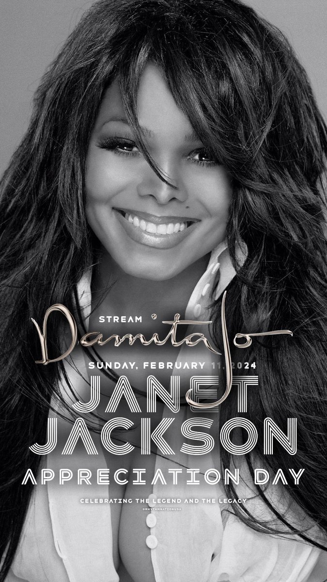 On #JanetJacksonAppreciationDay, stream “Damita Jo”! #february11 #SuperBowl #SuperBowlLVIII #janetjackson