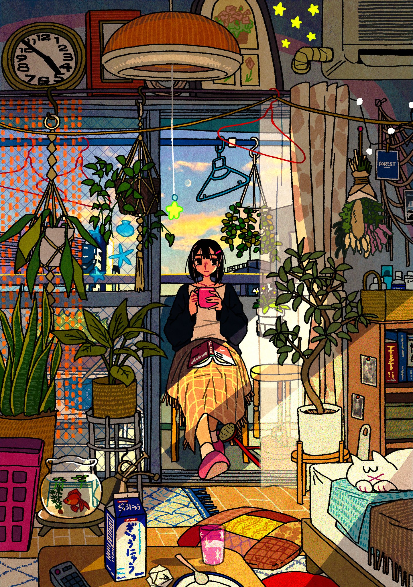 【とろろ】イラストオーダー 夢をみる #illustration #animation #イラスト #イラストレーション