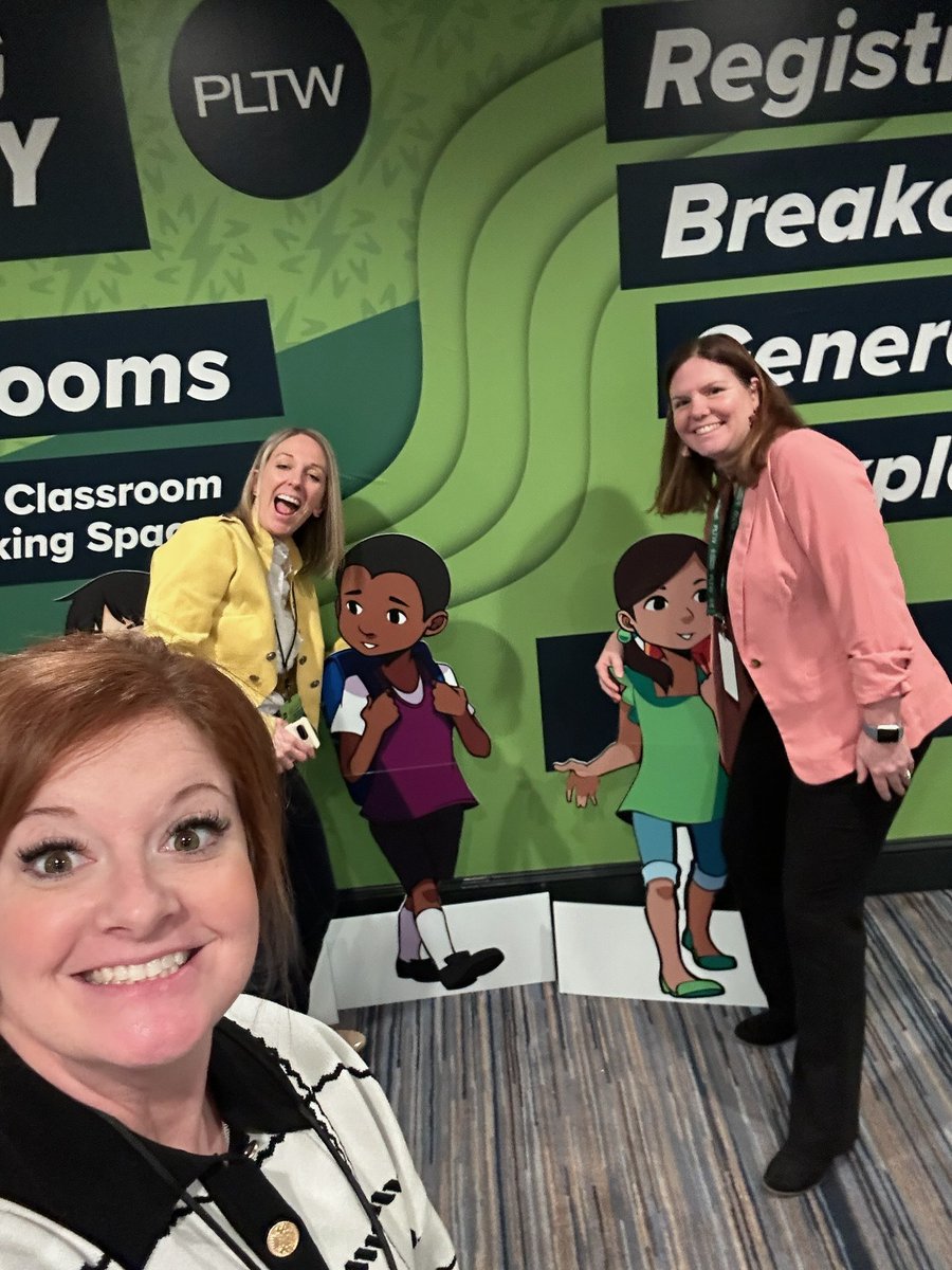 SandTEduc's tweet image. Martin Pickney, Dr. Michelle Schwartze, Jessika Zink, and Amanda Almany are in St. Louis learning and collaborating with Project Lead the Way Launch teachers from all over the country! #STEMeducation #SparkingCuriosity2024