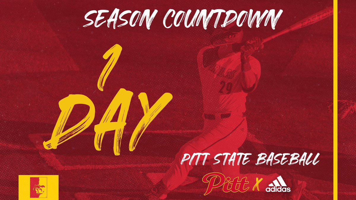 PittStGorillas's tweet photo. Baseball? Yeah, baseball.

The Gorillas open the season tomorrow - facing Oklahoma Baptist in Edmond, Oklahoma 🦍⚾️

@GorillasBSB|@pittstate|@nix2515 https://t.co/27KFK43MDg