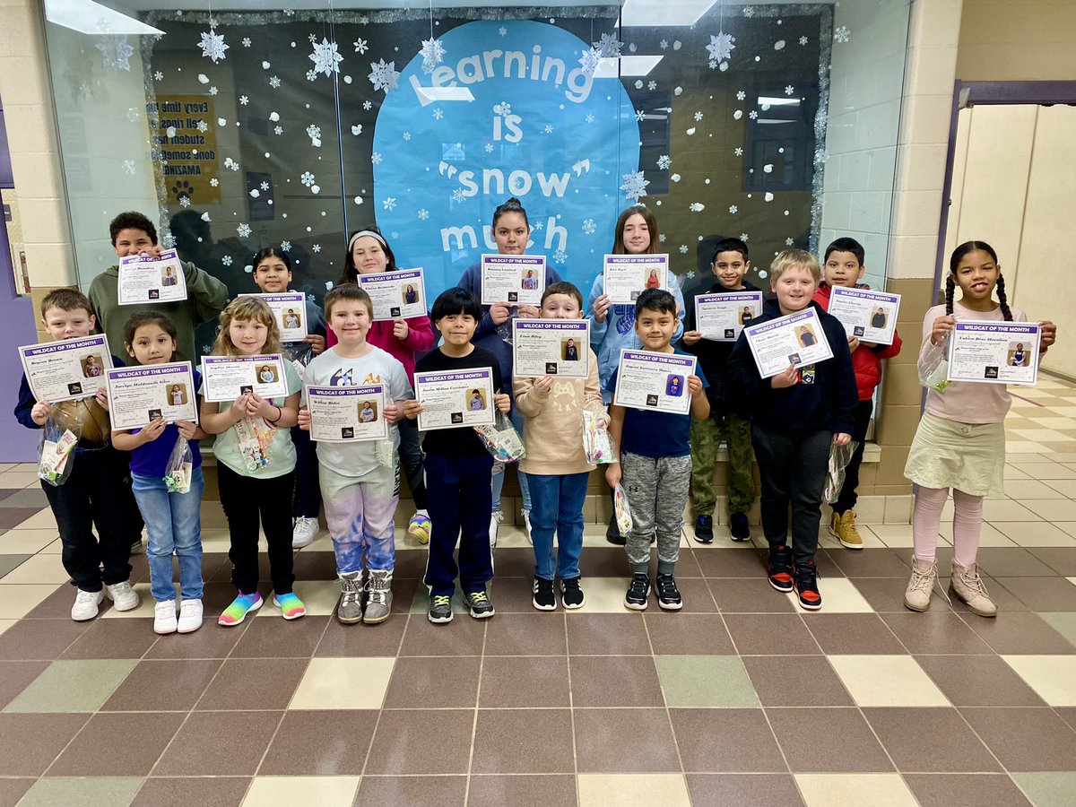 Congratulations to these wonderful Wildcats of the Month for being chosen by their teachers for having the most PATIENCE during the month of January! Keep up the great work 💜🐾