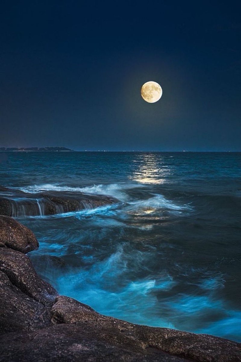 Moon and Sea