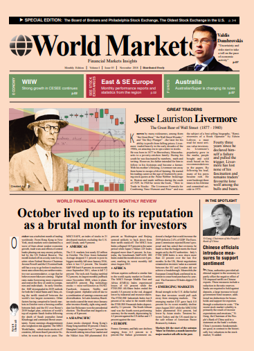 World #Markets November 2018 issue: Great #traders: Jesse Lauriston Livermore, The Great Bear of #WallStreet (1877 - 1940) 👉Read for free at: printwebpublications.com/edition/world-…
