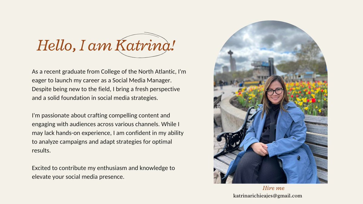 NLSocialHub's tweet photo. Introducing Katrina, our skilled Social Media Manager! Passionate about crafting compelling content and orchestrating successful campaigns. Follow her for expert tips! #NewfoundlandMarketing #NLBusiness #NLBusinessOwners https://t.co/PkgWdfxDJd