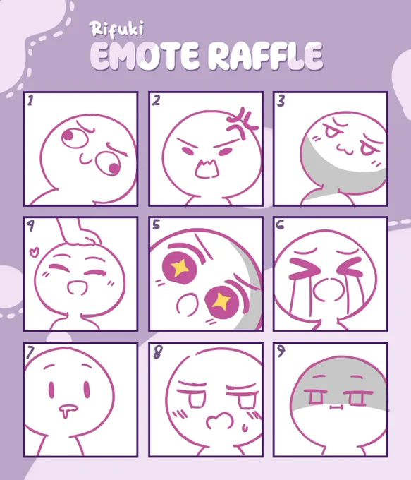 Emote raffle, bday special~ ✨✨

It's open for vtuber only this time

How to join :
▸Repost &amp; Follow me to enter 
▸Drop your vtuber avatar in the reply
▸9 Winners get 1 random emote

~Ends in february 7th~ 