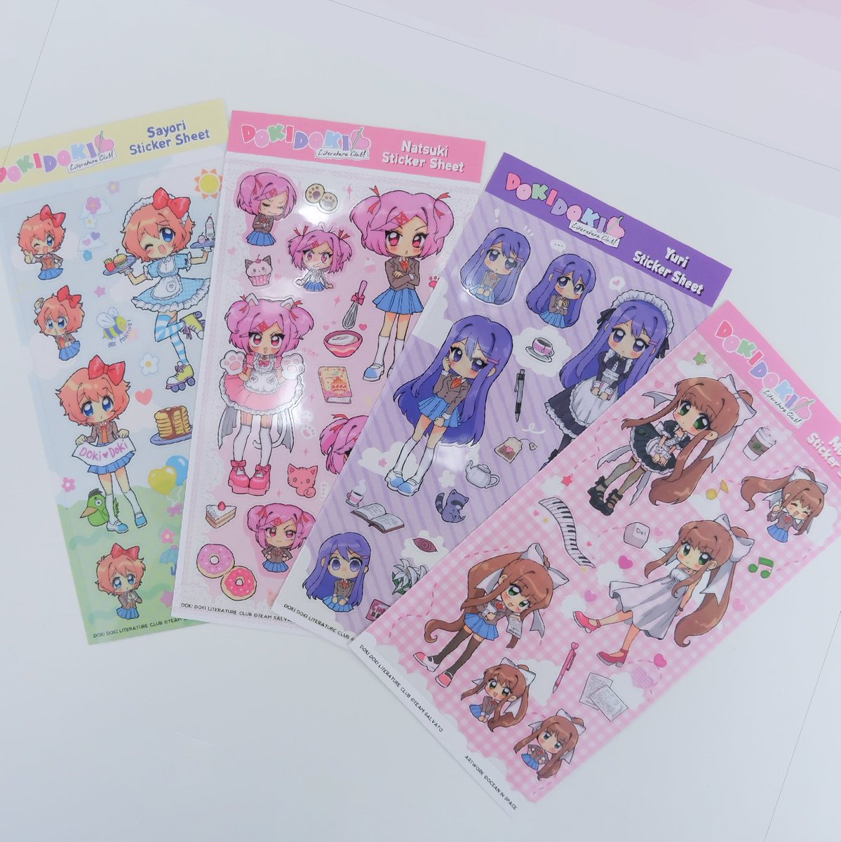 We heard your requests!! Our DDLC collection is making a grand comeback this Friday~!💌 We'll be restocking cardigans, t-shirts, and clear sticker sheets! Shop reopens Feb 2nd @ 8pm EST! @teamsalvato #dokidokiliteratureclub #ddlc