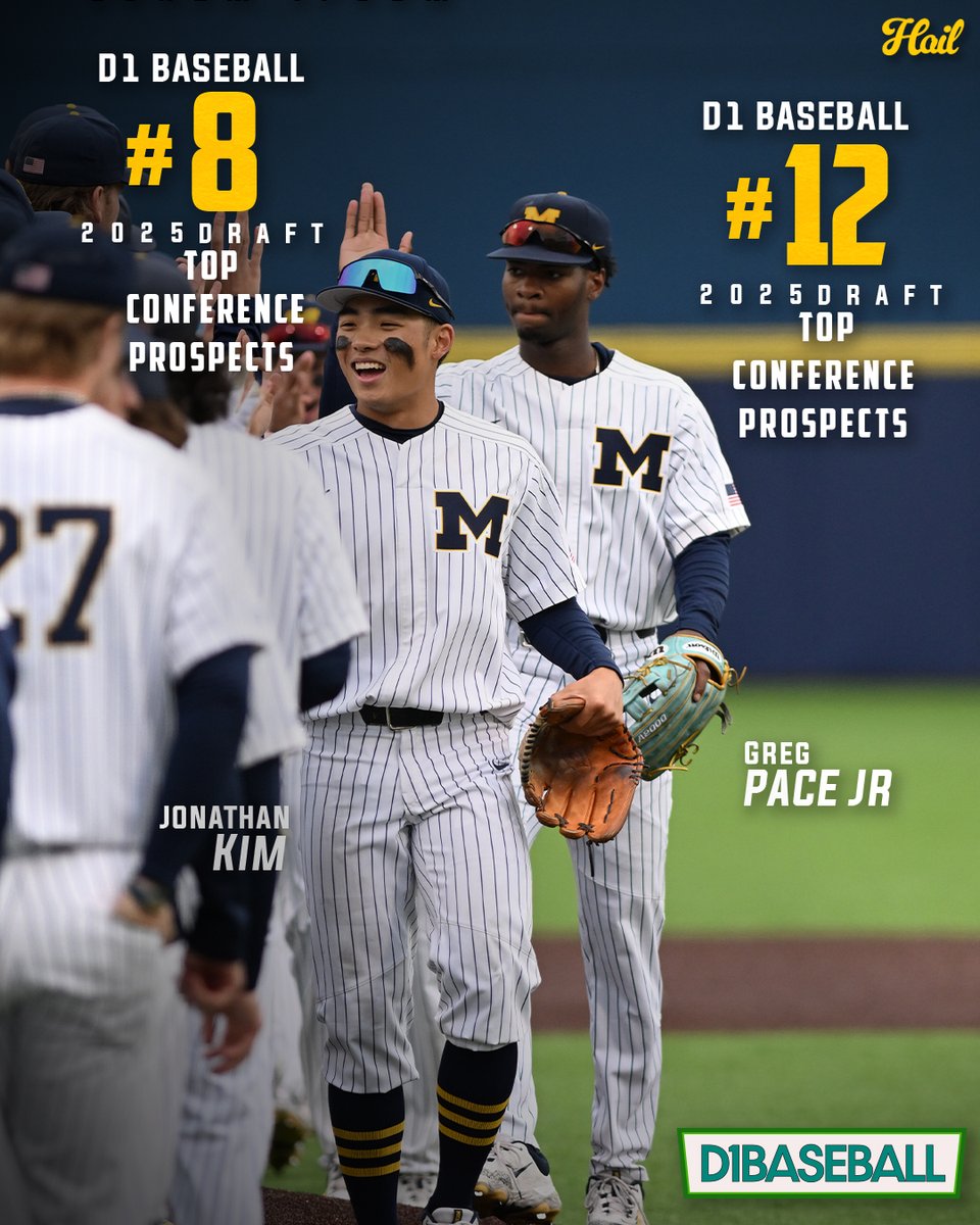 BIG season incoming for these three Sophomores! 

Voit, Kim and Pace Jr. were named to the @D1baseball Top Conference Prospects for the 2025 Draft!   

#GoBlue