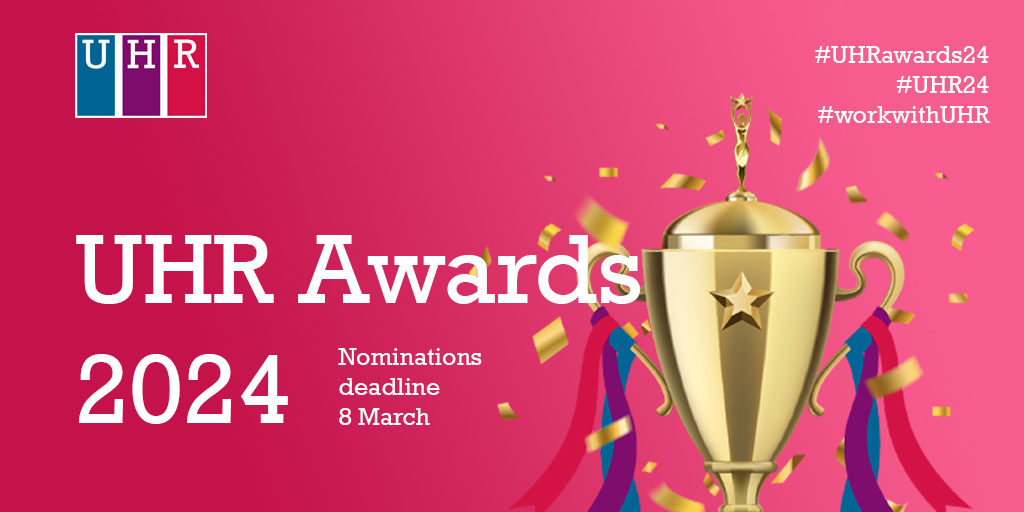 The nominations process for the 2024 #UHRawards opens today with an 8 March deadline. Seven categories for you to enter, and all the information you'll need is online. uhr.ac.uk/cpd/awards/