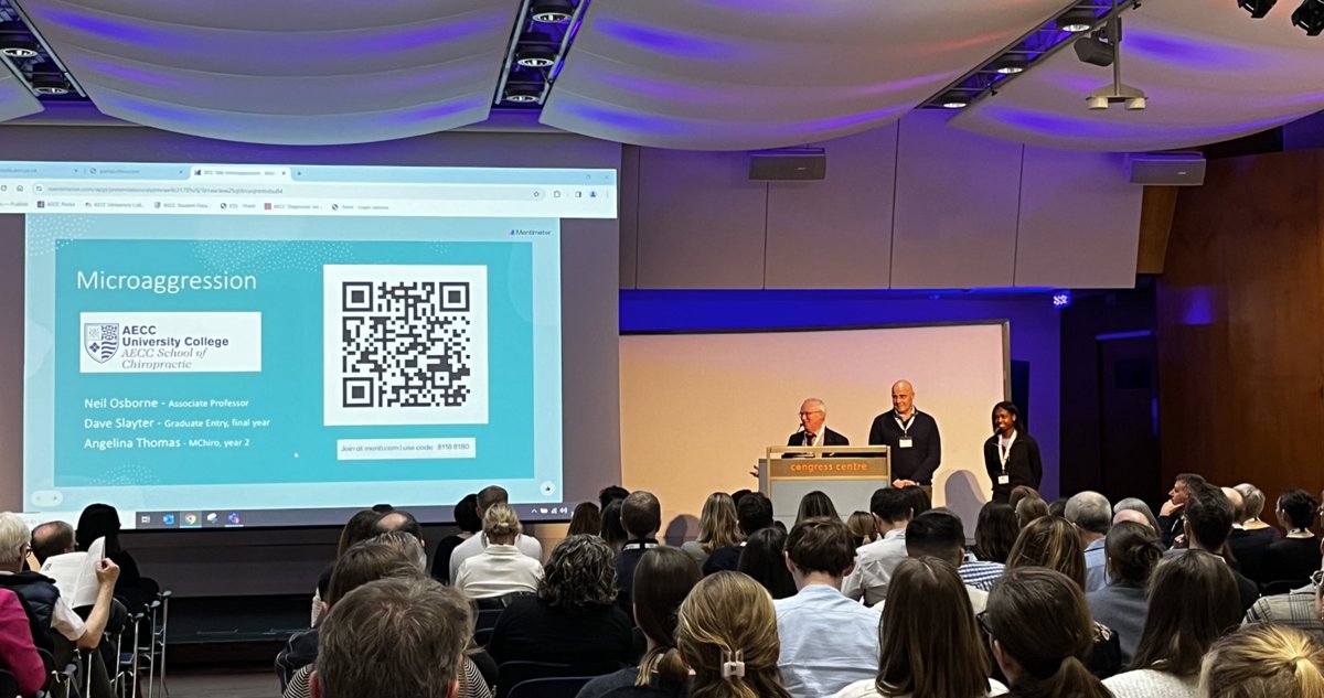 Philip Dewhurst (@pdewhurstchiro) on Twitter photo Proud to see <a href="/AECCSchoolChiro/">HSU | AECC School of Chiropractic</a> students on stage with Associate Prof Neil Osborne discussing how to recognise micro aggression <a href="/royalcolchiro/">The Royal College of Chiropractors</a> conference. Proud to see <a href="/AECCSchoolChiro/">HSU | AECC School of Chiropractic</a> students on stage with Associate Prof Neil Osborne discussing how to recognise micro aggression <a href="/royalcolchiro/">The Royal College of Chiropractors</a> conference.