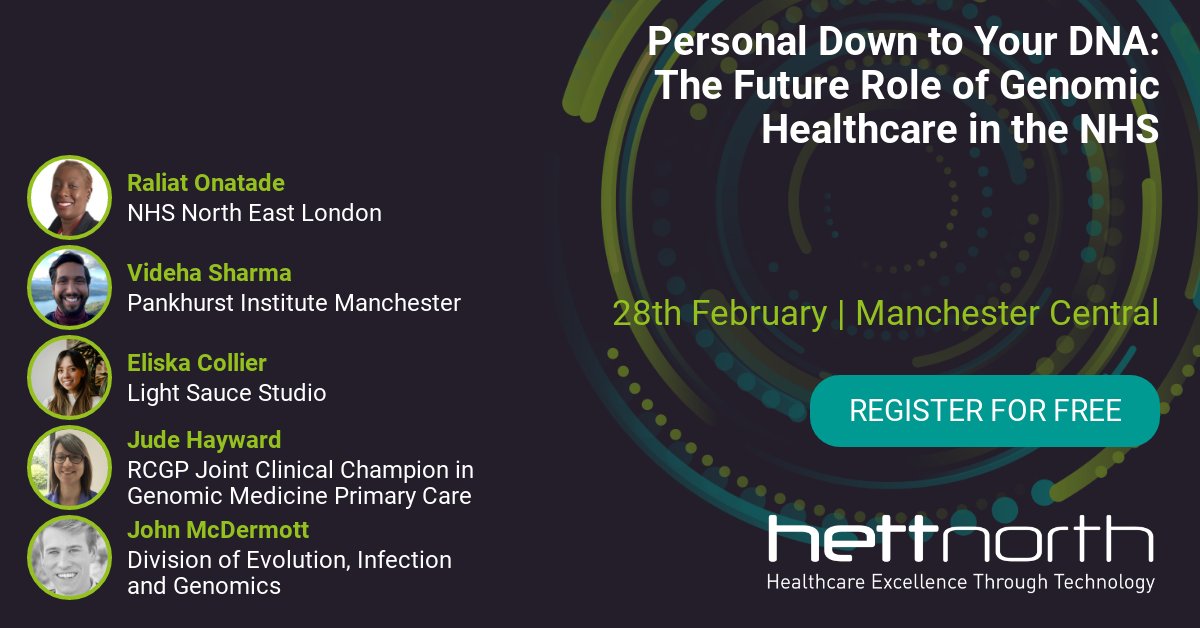 Care about personalised medicine? Think Genomics is only about genetic risks for future conditions? This is the session for you: 'Personal Down to Your DNA: The Future Role of Genomic Healthcare in the NHS'. Secure your pass ➡️hubs.la/Q02jjrfF0 @VidehaSharma @Ral_sez