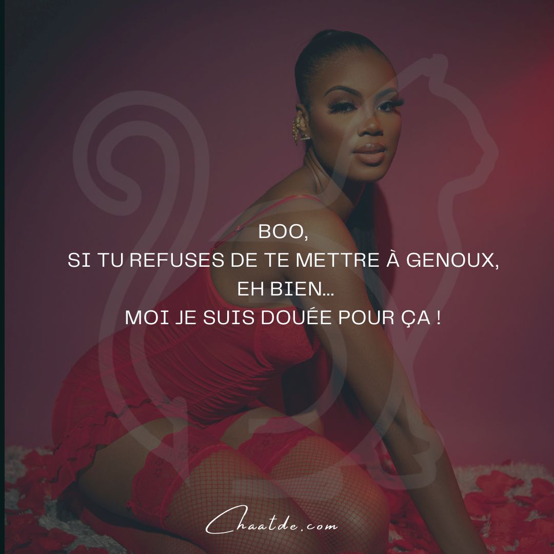 follaChatDe's tweet photo. Boo,
SI tu refuses de te mettre à genoux,
Eh Bien...
Moi je suis douée pour ça !
#goodnight #words #text #mots #jeudemots #texte #français #genoux #proposal #deepthroat https://t.co/BfkmC9kobH