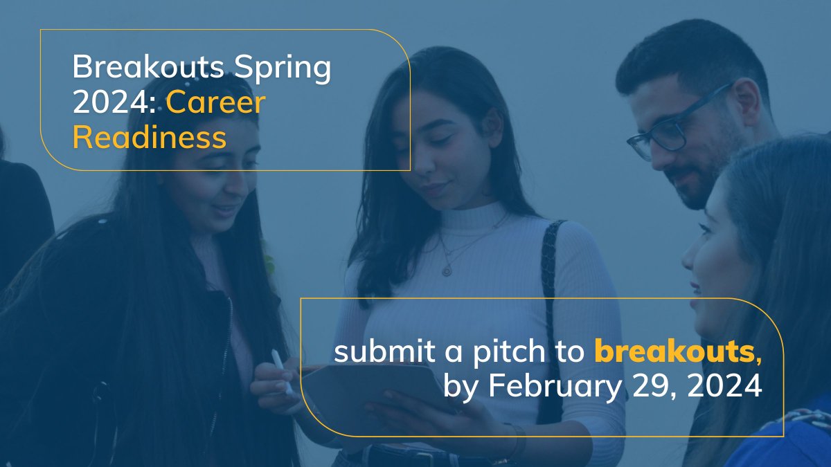 Help us share the power of virtual exchange by participating in our spring 2024 Breakouts campaign! We’re inviting contributions that spotlight the ways in which virtual exchange is preparing young people for the 21st century workforce: stevensinitiative.org/breakouts/