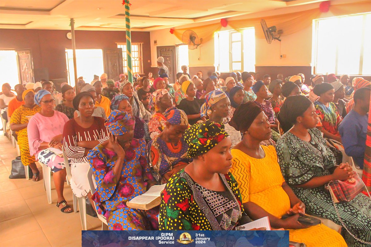 gipmgipm's tweet photo. GIPM DISAPPEAR (POORA) Service | 31st January, 2024
#GIPMWorldwide #DisappearService #olorunmajemuakantioke #ThankYouLord https://t.co/zuTpJBeCEe