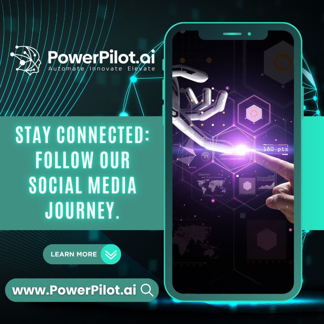Stay plugged into innovation! ✨ Follow us on social media and join the journey of boundless creativity, where every post is a glimpse into the future. #powerpilot #everydaysymphony #aicreativity #techharmony #futurepossibilities #innovationcanvas #ai #artificialintelligence