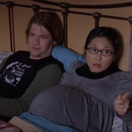 winonaddict's tweet photo. the actual biggest downgrade in gilmore girls. lane deserved better 😭 https://t.co/DXqpDEj80C