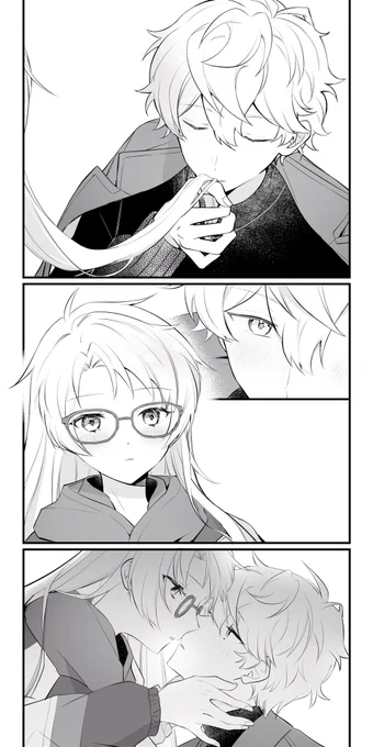 髪キス 