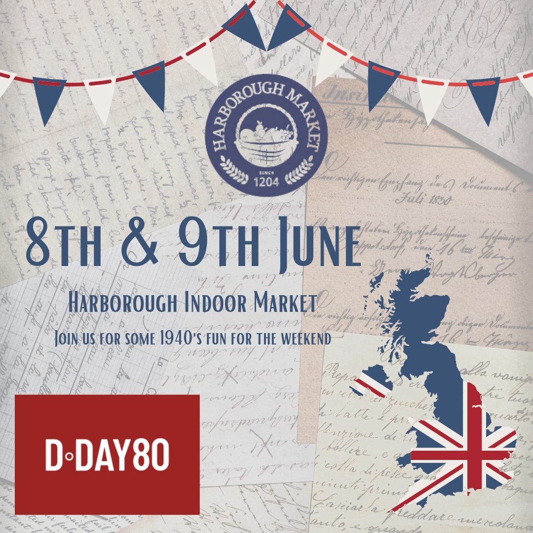 Harborough Market (@harbmarket) on Twitter photo 🎖Come and enjoy this free 1940's weekend event <a href="/Harborough/">Harborough</a> Market, celebrating the 80th anniversary of D-Day.
🎙We are looking for artists and vintage stall holders to join us inside the Market. If interested, please email harboroughmarket@harborough.gov.uk for more details. 🎖Come and enjoy this free 1940's weekend event <a href="/Harborough/">Harborough</a> Market, celebrating the 80th anniversary of D-Day.
🎙We are looking for artists and vintage stall holders to join us inside the Market. If interested, please email harboroughmarket@harborough.gov.uk for more details.