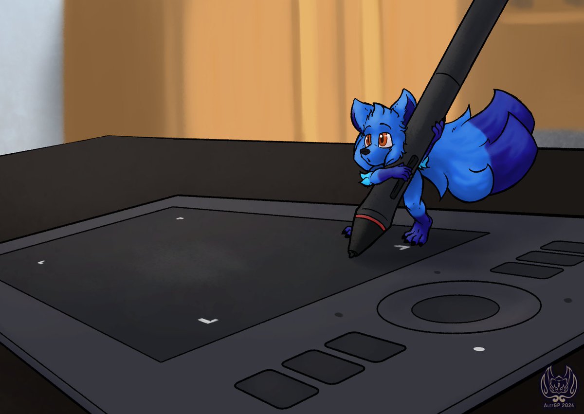 Alef_GP's tweet image. Where's Wuff Wednesday!

Is with his trusty drawing tablet working on new artings to share with you all~

#whereswuffwednesday